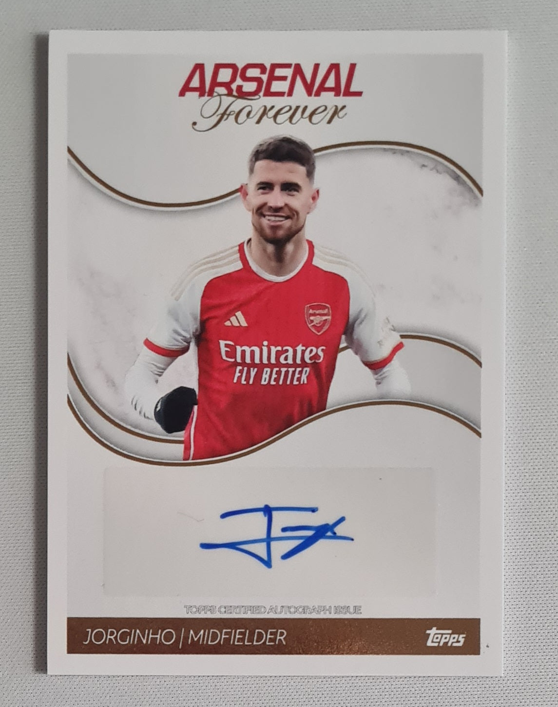 Jorginho - 2024 Topps Certified Autograph Card Arsenal Forever #AW-SC /Autograph