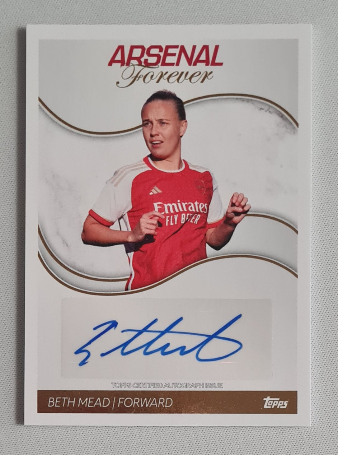 Beth Mead - 2024 Topps Certified Autograph Card Arsenal Forever #AW-BM /Autograph