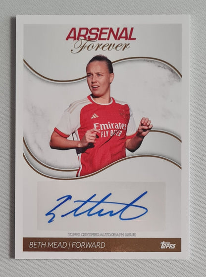 Beth Mead - 2024 Topps Certified Autograph Card Arsenal Forever #AW-BM /Autograph
