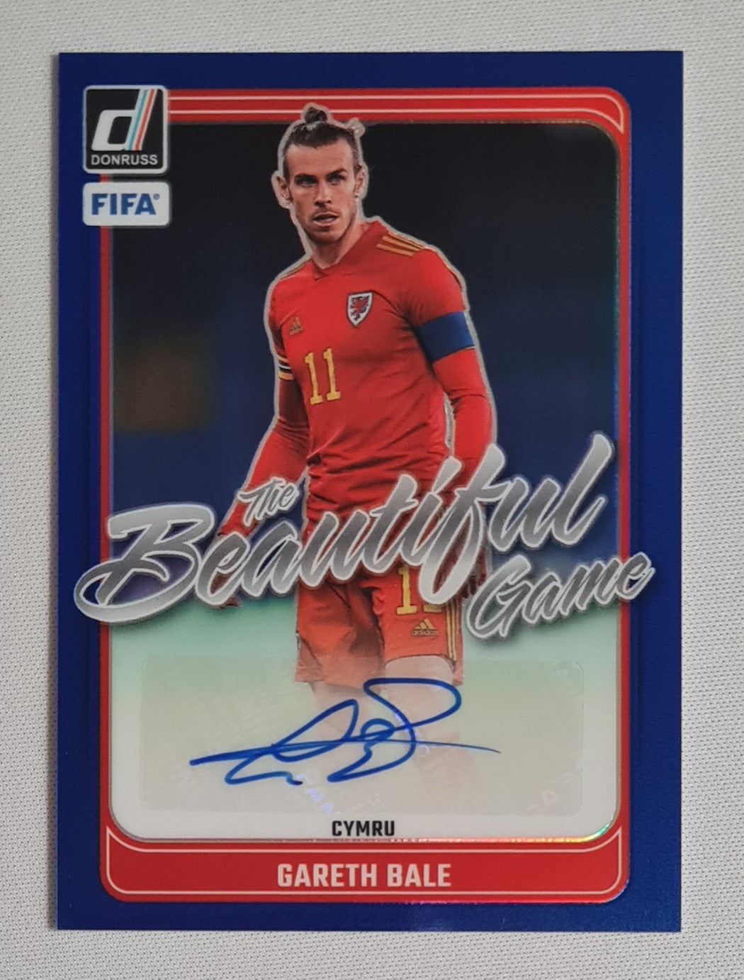 Gareth Bale - 2024/25 Panini Donruss Soccer FIFA - The Beautiful Game National Team Wales - Cymru #BG-GB Blue/99 Autograph