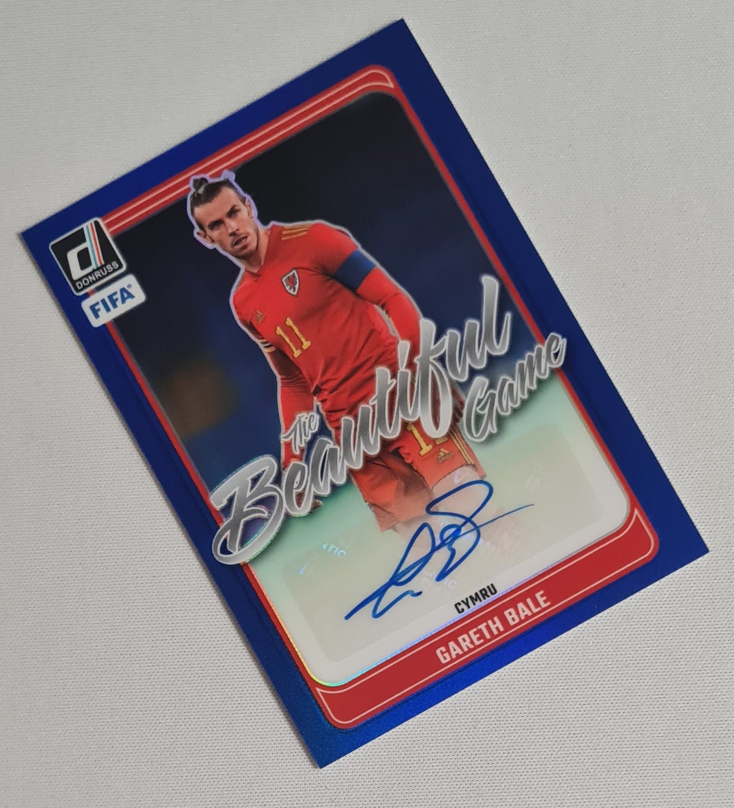 Gareth Bale - 2024/25 Panini Donruss Soccer FIFA - The Beautiful Game National Team Wales - Cymru #BG-GB Blue/99 Autograph
