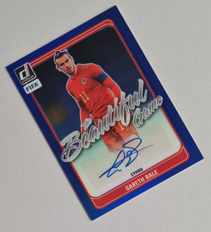 Gareth Bale - 2024/25 Panini Donruss Soccer FIFA - The Beautiful Game National Team Wales - Cymru #BG-GB Blue/99 Autograph