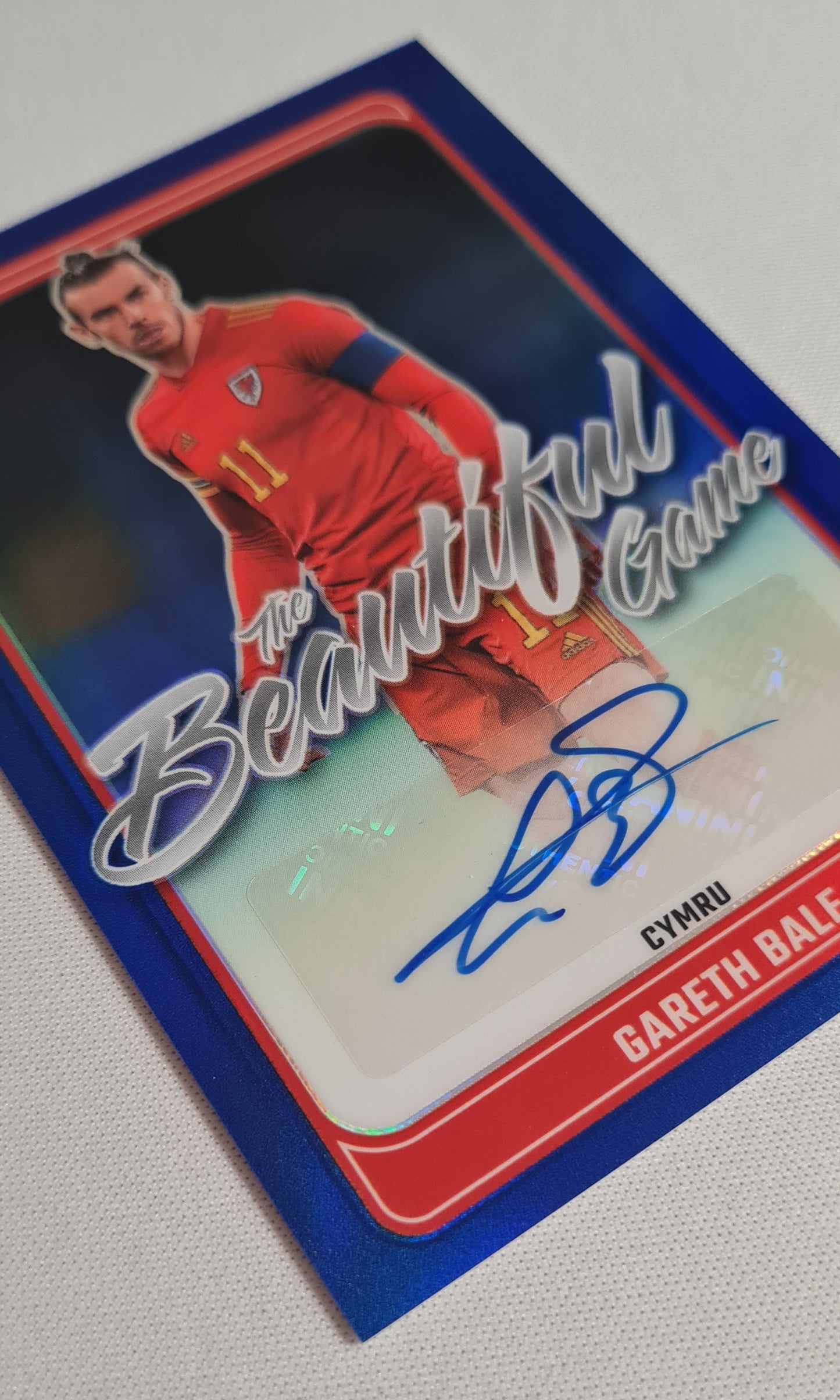 Gareth Bale - 2024/25 Panini Donruss Soccer FIFA - The Beautiful Game National Team Wales - Cymru #BG-GB Blue/99 Autograph