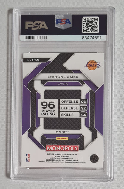 LeBron James - 2023/24 Panini Prizm Basketball Monopoly All-Star-Deal #PS9 PSA 9 MINT