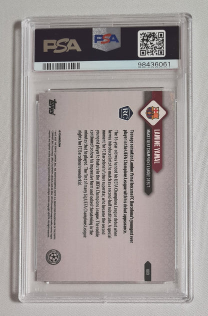 Lamine Yamal - 2023/24 Topps Now UCL (RC) FC Barcelona #9 PSA 7 NM