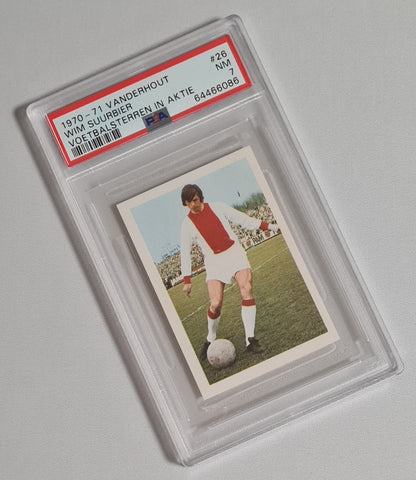 Wim Suurbier - 1970/71 Vanderhout Voetbalsterren in Aktie (NED) AFC Ajax #28 PSA 7 NM