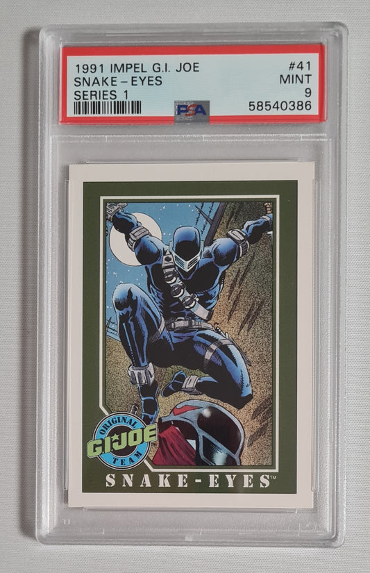 Snake-Eyes - 1991 Impel G.I. Joe Serie 1 #41 PSA 9 MINT