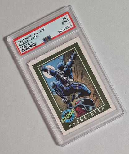 Snake-Eyes - 1991 Impel G.I. Joe Serie 1 #41 PSA 9 MINT