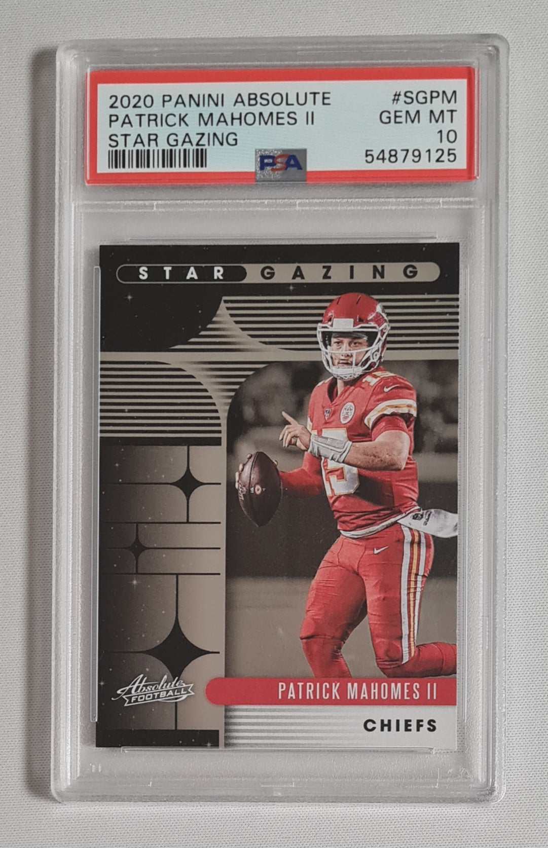 Patrick Mahomes II - 2020 Panini Absolute Star Gazing #SGPM PSA 10 GEM MT