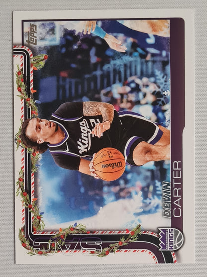Devin Carter - 2025 Topps Holiday NBA Basketball Set Sacramento Kings #H132