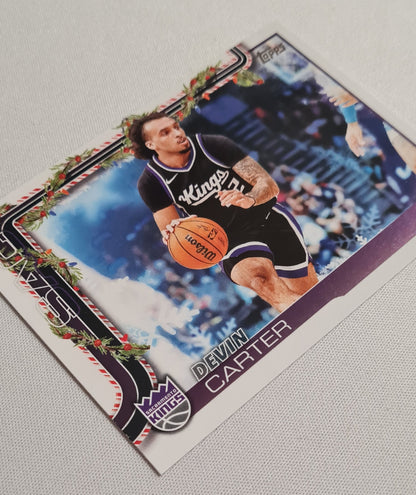 Devin Carter - 2025 Topps Holiday NBA Basketball Set Sacramento Kings #H132