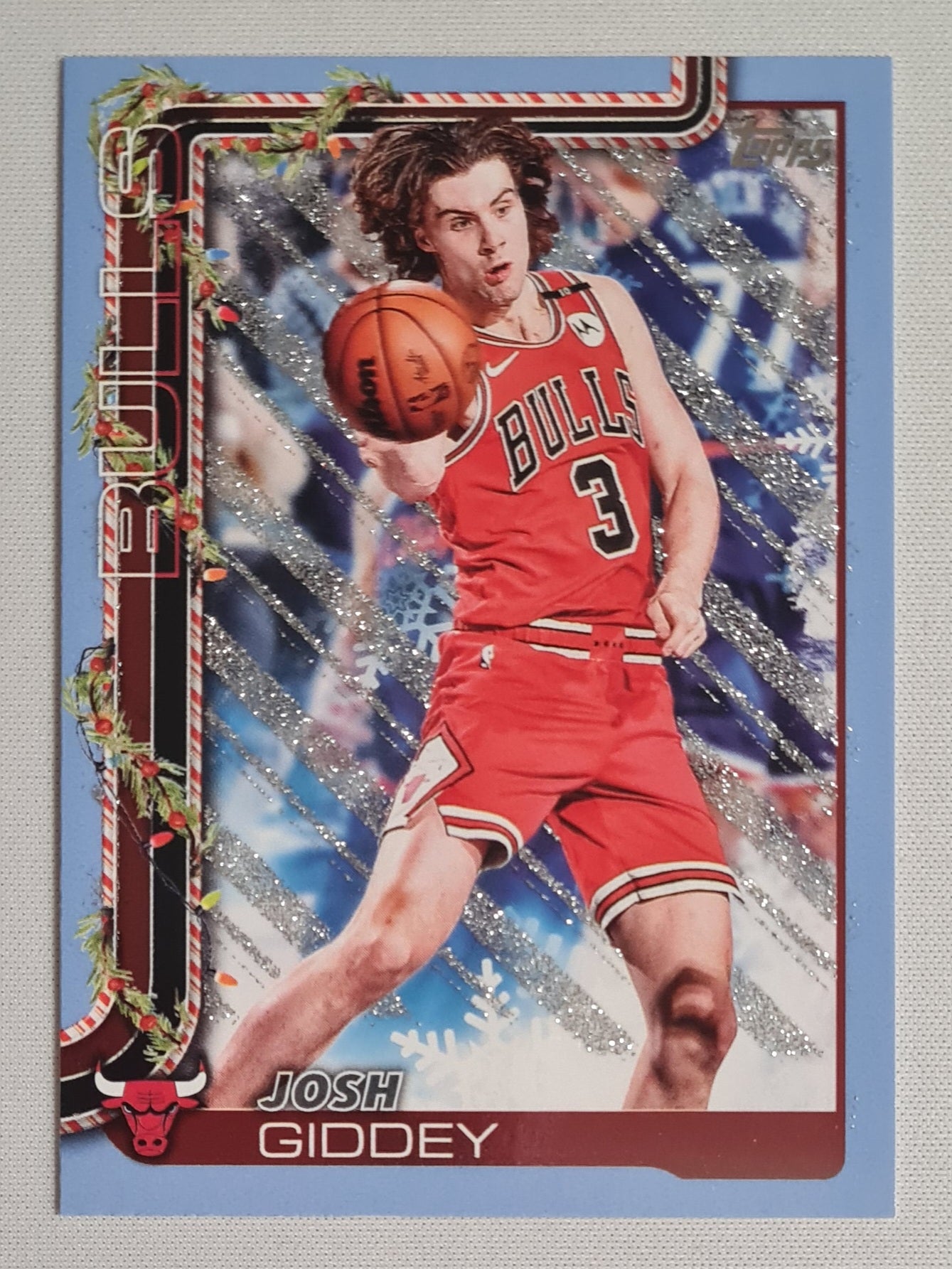 Josh Giddey - 2025 Topps Holiday Snowflake Glitter - NBA Basketball Set Chicago Bulls #H28