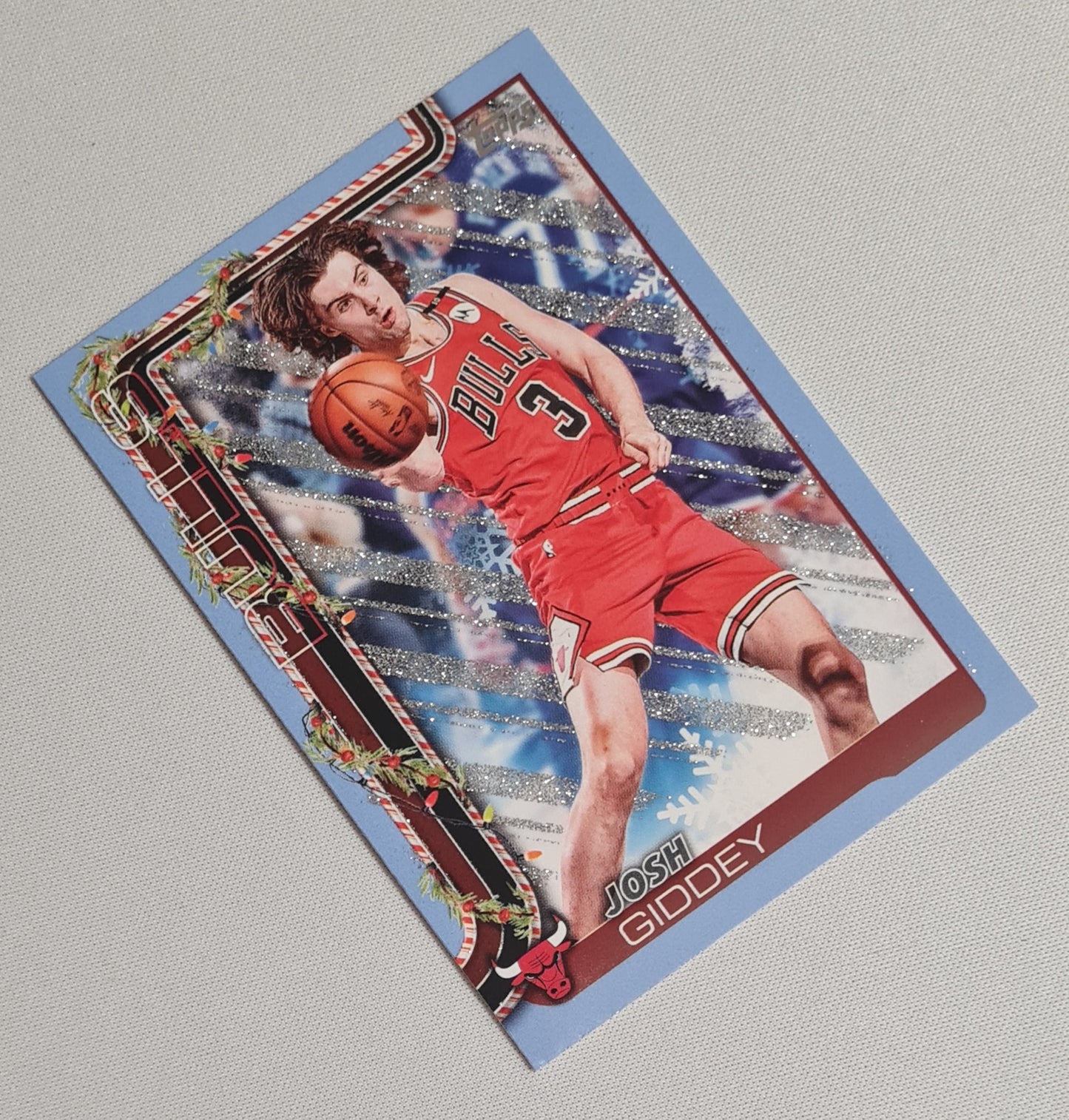 Josh Giddey - 2025 Topps Holiday Snowflake Glitter - NBA Basketball Set Chicago Bulls #H28