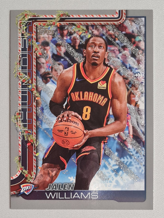 Jalen Williams - 2025 Topps Holiday Snowflake Glitter- NBA Basketball Oklahoma Thunder #H91
