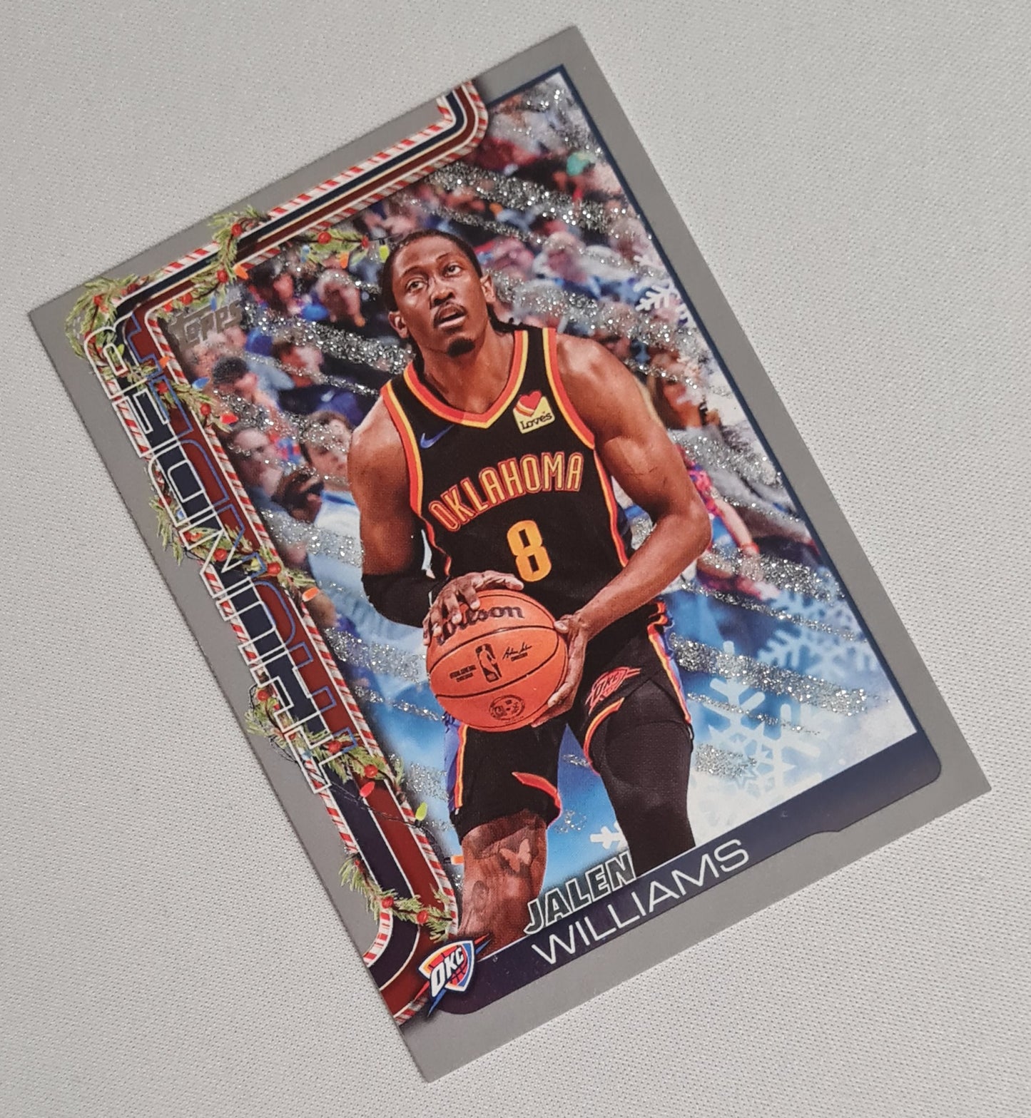 Jalen Williams - 2025 Topps Holiday Snowflake Glitter- NBA Basketball Oklahoma Thunder #H91