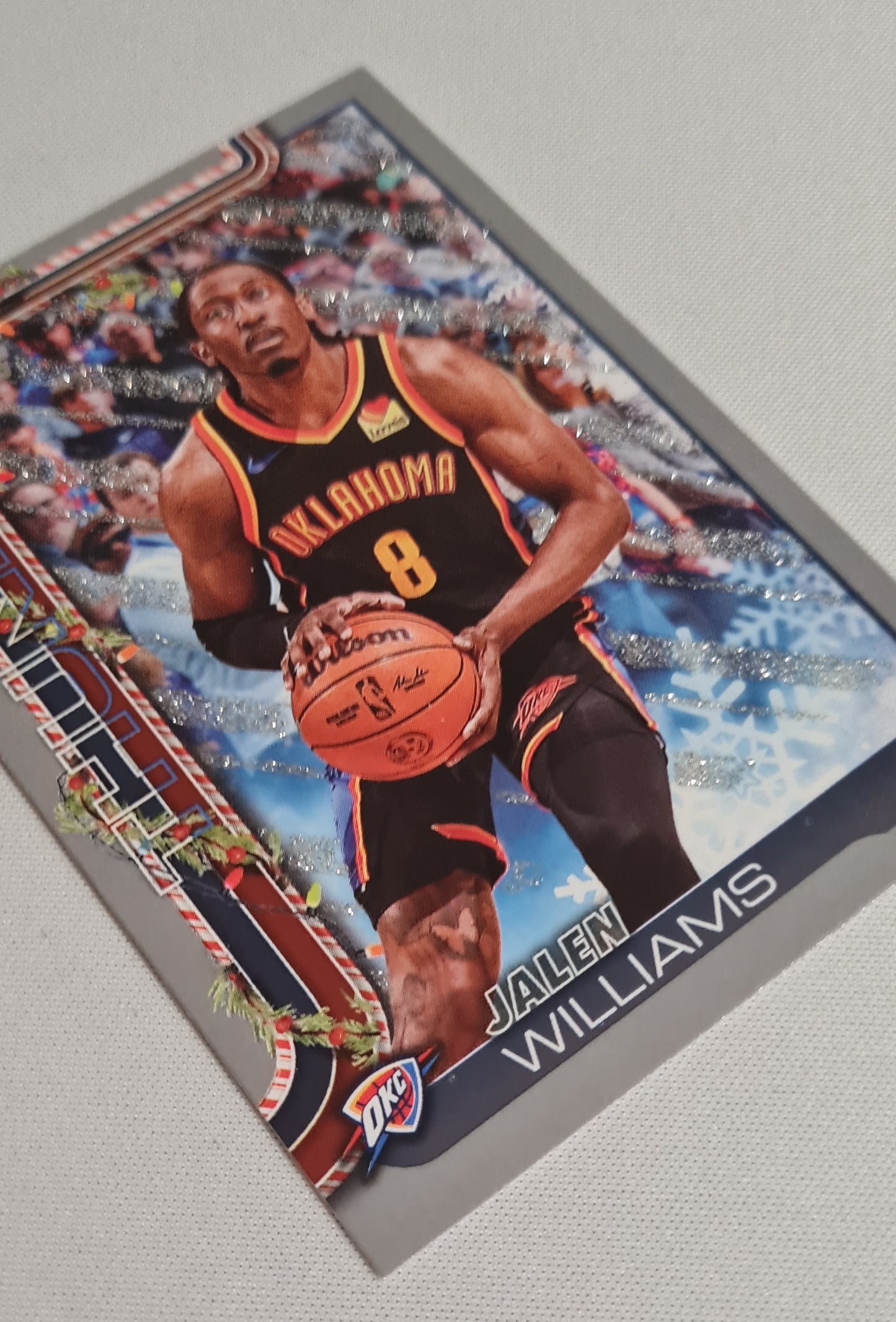 Jalen Williams - 2025 Topps Holiday Snowflake Glitter- NBA Basketball Oklahoma Thunder #H91