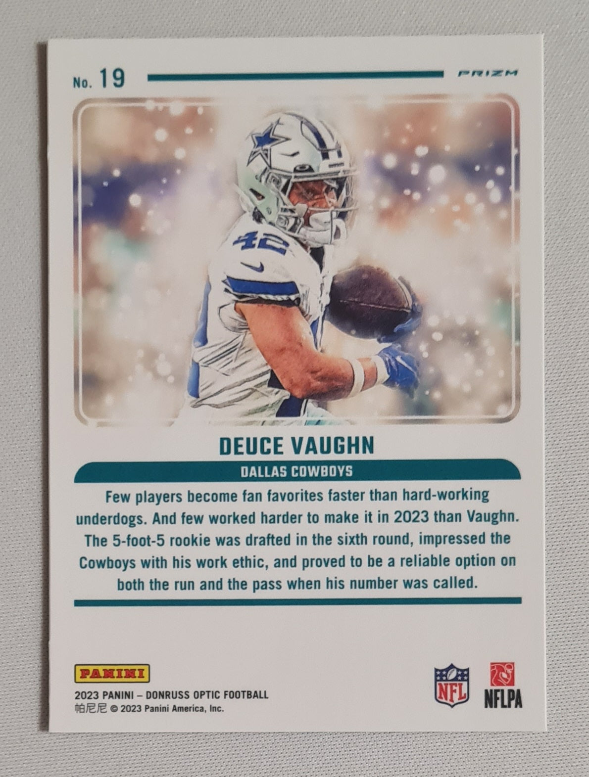 Deuce Vaughn - 2023 Panini Donruss Optic Football NFL Dallas Cowboys Mythical (RC) #19 Case Hit!
