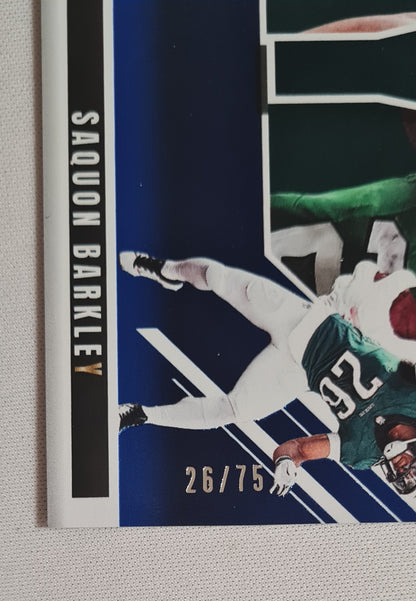 Saquon Barkley - 2025 Panini Donruss Elite Football Spellbound #7 Letter Y /75