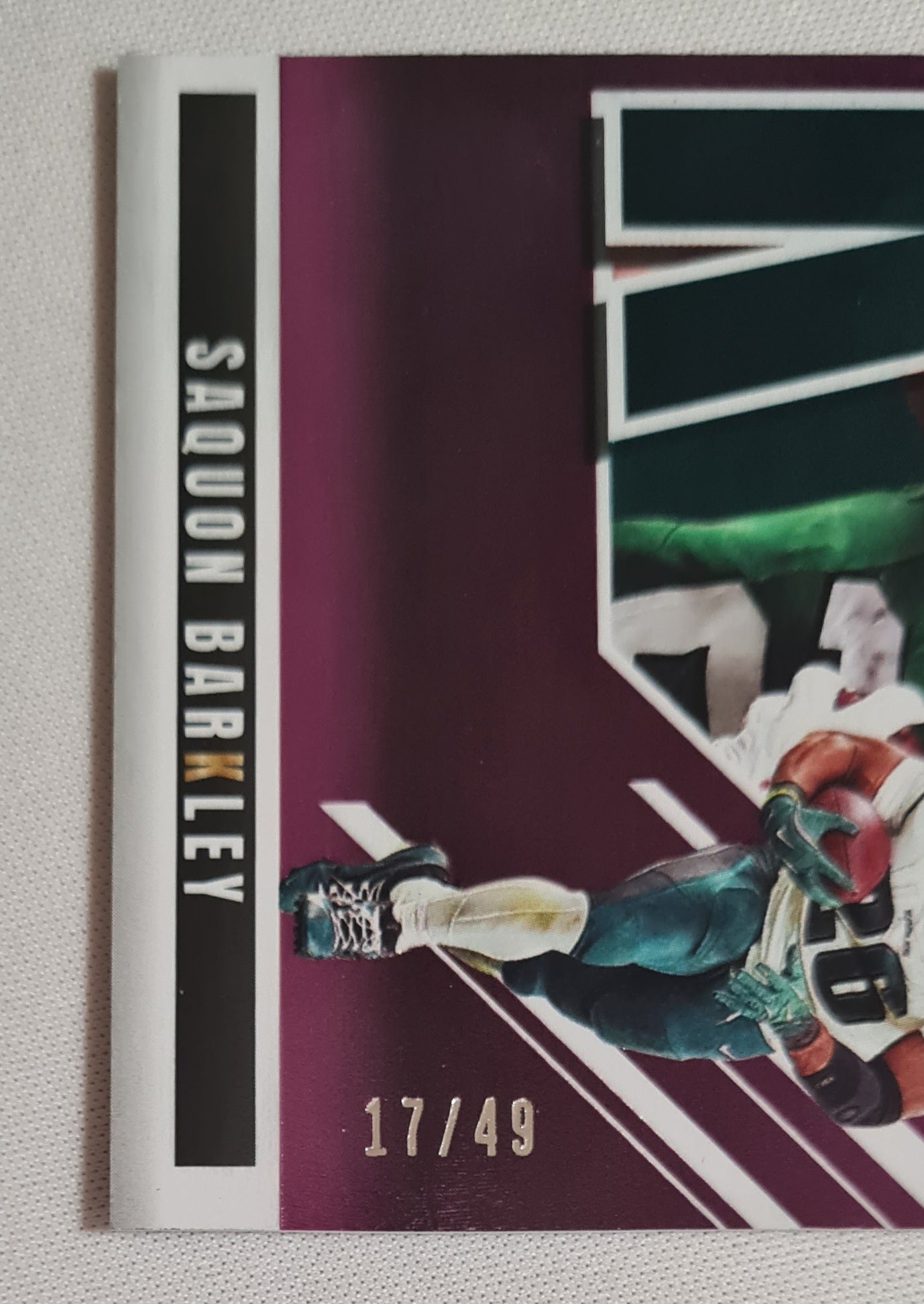 Saquon Barkley - 2025 Panini Donruss Elite Football Spellbound #4 Letter K /49
