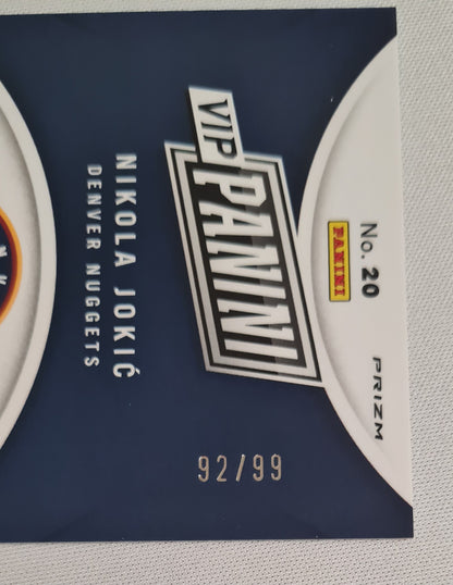 Nikola Jokic - 2025 Panini National VIP Panini Red Ice Denver Nuggets #20 /99