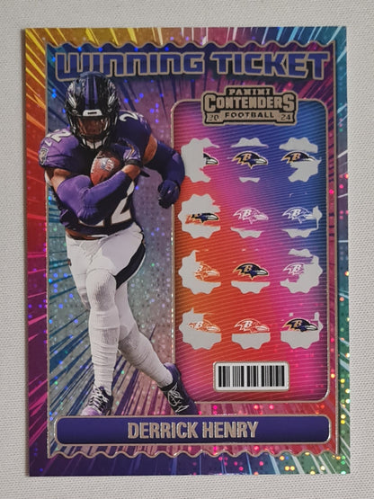 Derrick Henry - 2024 Panini Contenders Winning Ticket Football Baltimore Ravens #14
