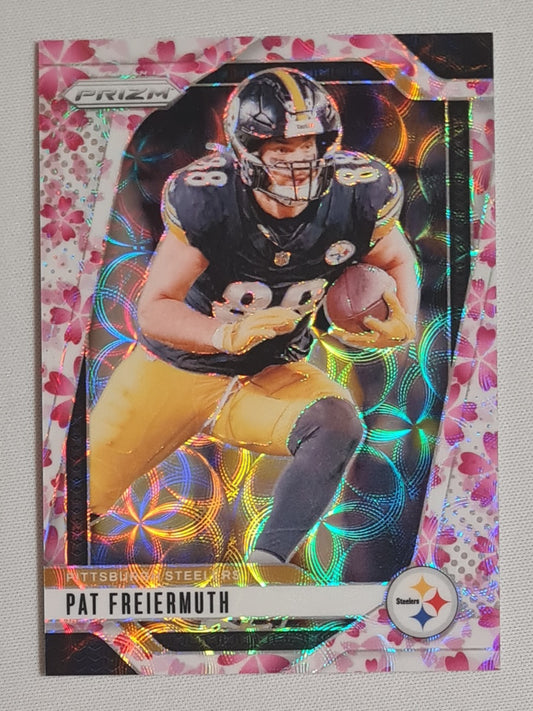 Pat Freiermuth - 2024 Panini Prizm Football NFL Pittsburgh Steelers Football #244 Cherry Blossom /15