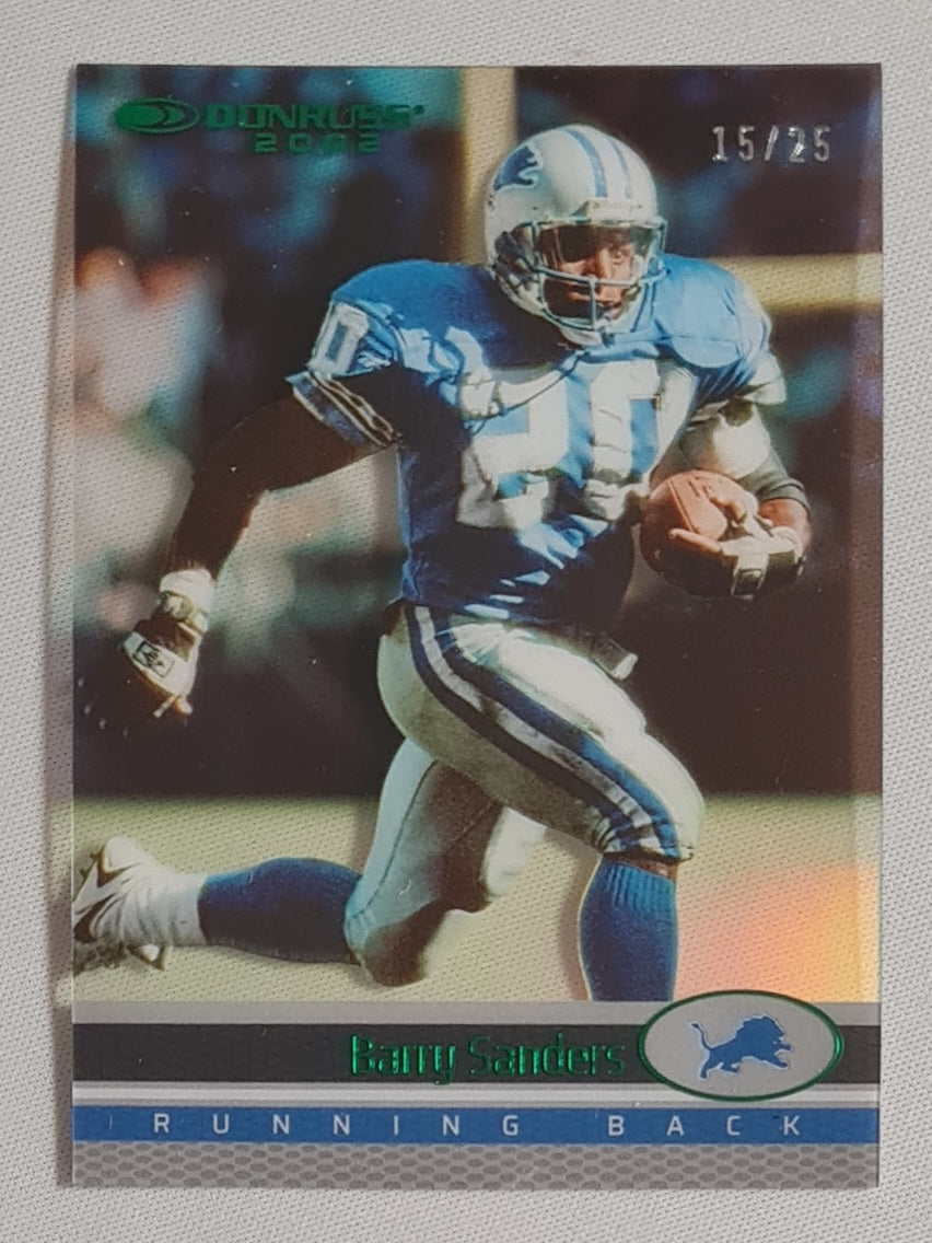 Barry Sanders - 2022 Panini Clearly Donruss Football NFL Detroit Lions #02-2 /25