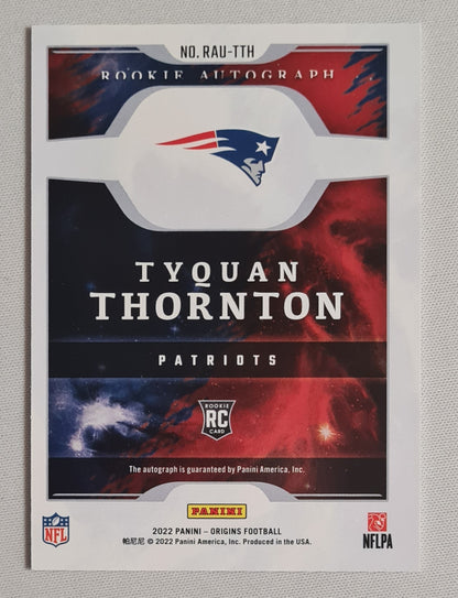 Tyquan Thornton - 2022 Panini Origins Football NFL New England Patriots (RC) #RAY-TTH