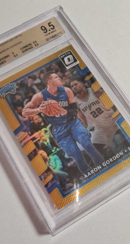 Aaron Gordon - 2017/18 Panini Donruss Optic Basketball NBA Orlando Magic #106 Gold /10 Beckett 9.5 GEM MINT