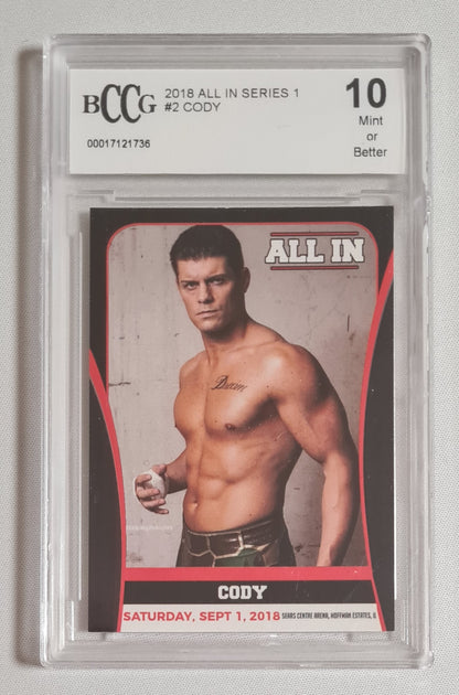 Cody Rhodes - 2018 All in Series 1 #2 BCCG 10 Mint