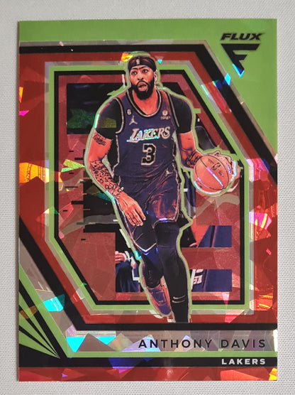 Anthony Davis - 2022/23 Panini Flux Basketball Prizm L.A. Lakers #139 Cracked Ice