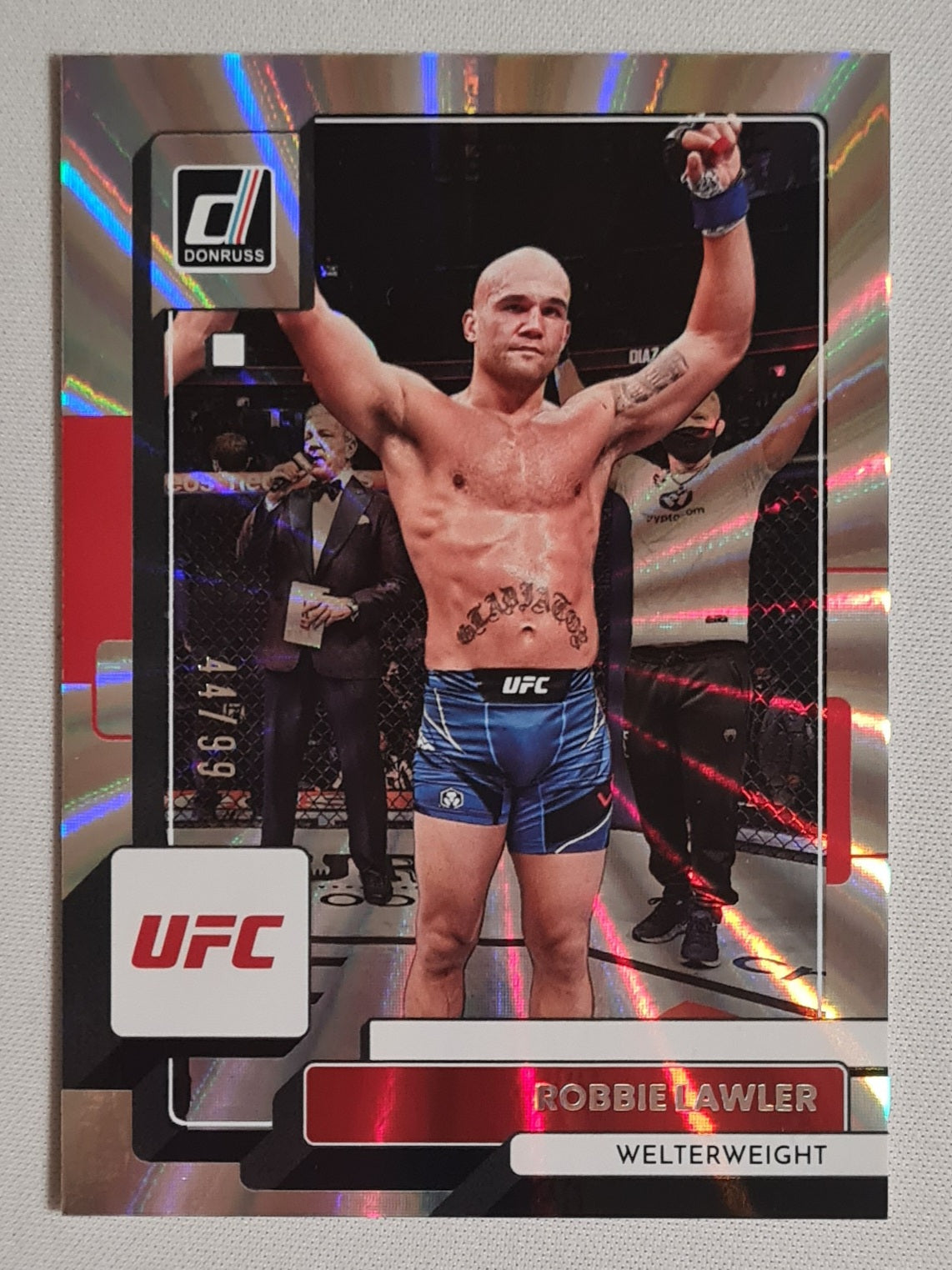 Robbie Lawler - 2023 Panini Donruss UFC Fighter Welterweight #177 Silver Holo Laser /99