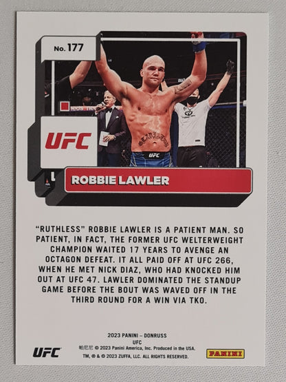 Robbie Lawler - 2023 Panini Donruss UFC Fighter Welterweight #177 Silver Holo Laser /99