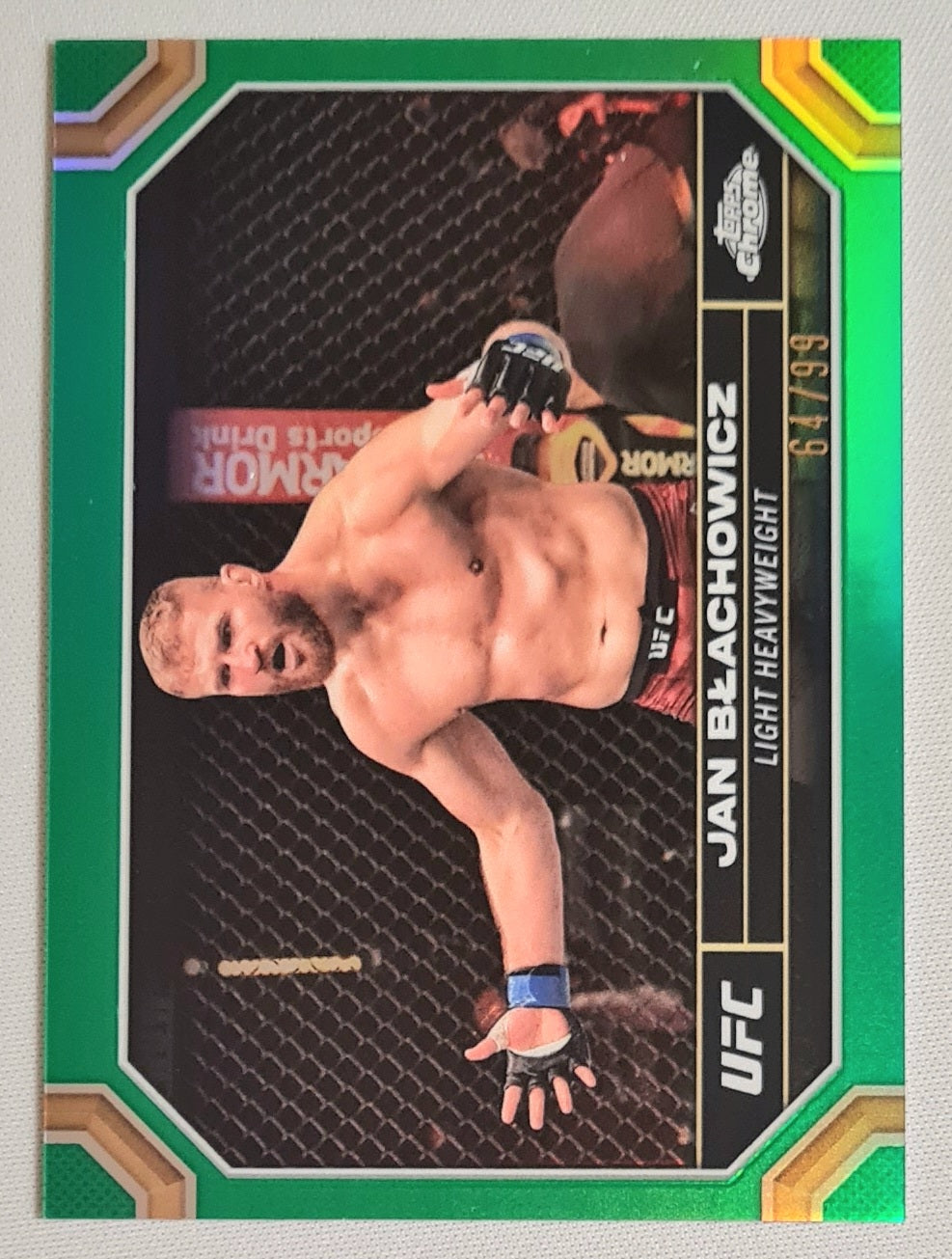 Jan Blachowicz - 2024 Topps Chrome UFC Fighter Light Heavyweight #91 Green refractor /99