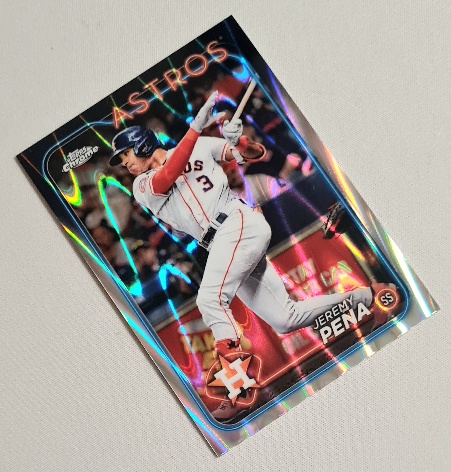 Jeremy Pena - 2024 Topps Chrome Baseball MLB Houston Astros #244 Raywave Refractor