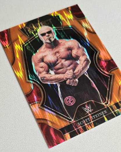 Scott Steiner - 2023 Panini Select WWE Wrestling Legends Prizm #190 Orange Flash Prizm