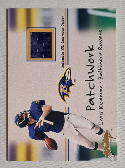 Chris Redman - 2001 Fleer Football Baltimore Ravens Patchwork /Patch (Authentic NFL Game-worn Jersey)