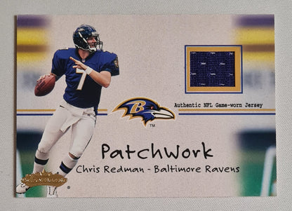 Chris Redman - 2001 Fleer Football Baltimore Ravens Patchwork /Patch (Authentic NFL Game-worn Jersey)