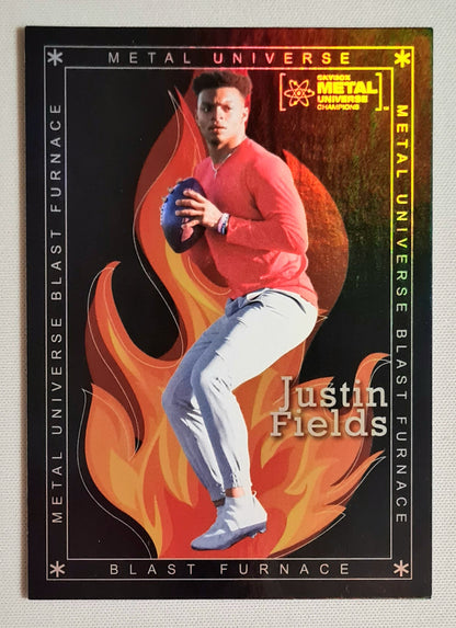 Justin Fields - 2021 SkyBox - Metal Universe Champions Football Ohio State #BF-6