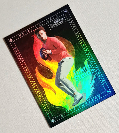 Justin Fields - 2021 SkyBox - Metal Universe Champions Football Ohio State #BF-6