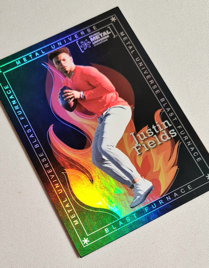 Justin Fields - 2021 SkyBox - Metal Universe Champions Football Ohio State #BF-6