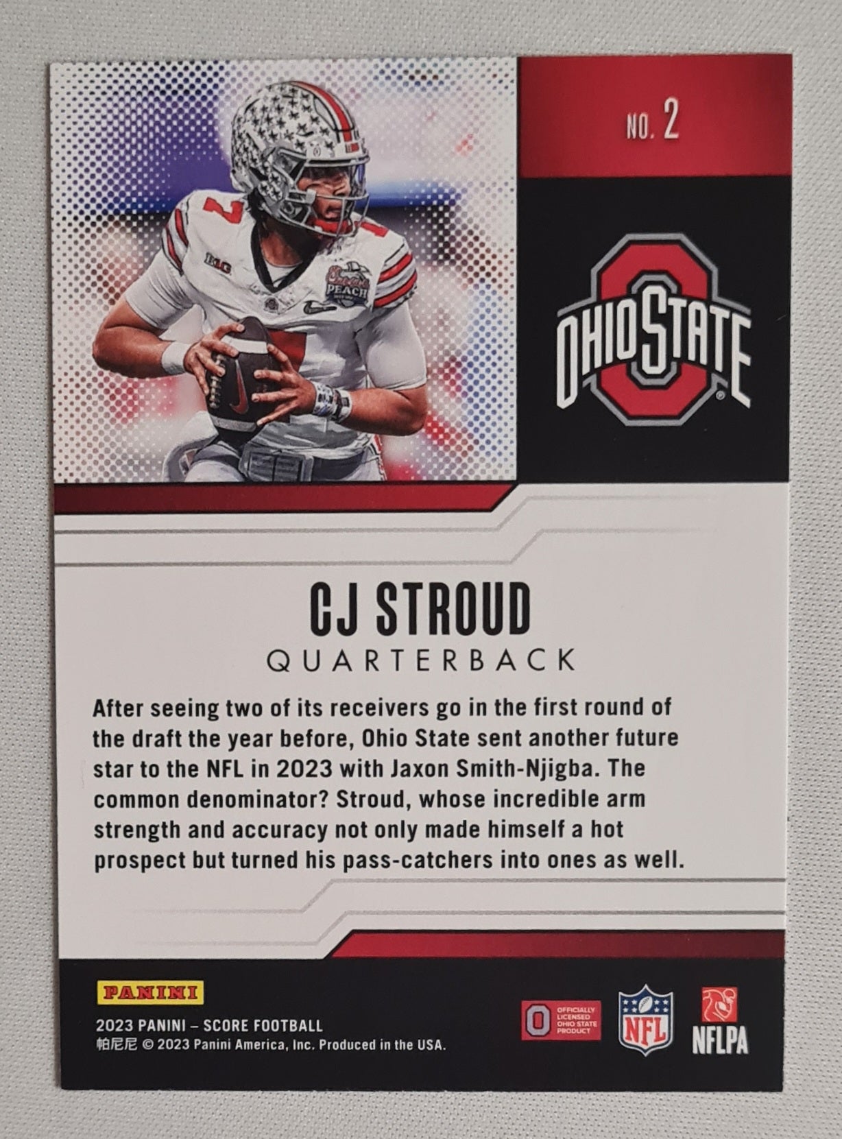 C.J. Stroud - 2023 Panini Score Football Ohio State PROtential #2