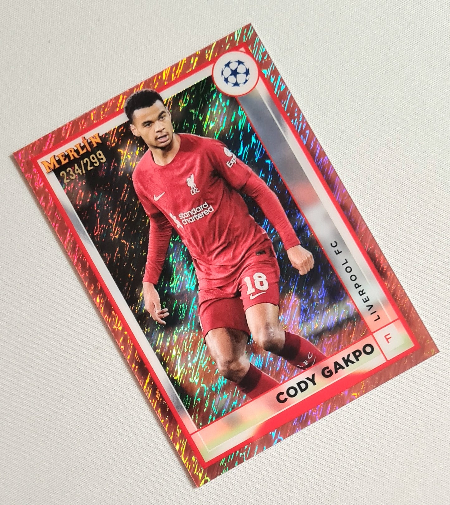 Cody Gakpo - 2023 Topps Merlin Collection Liverpool FC #84 Rose Gold Shimmer /299