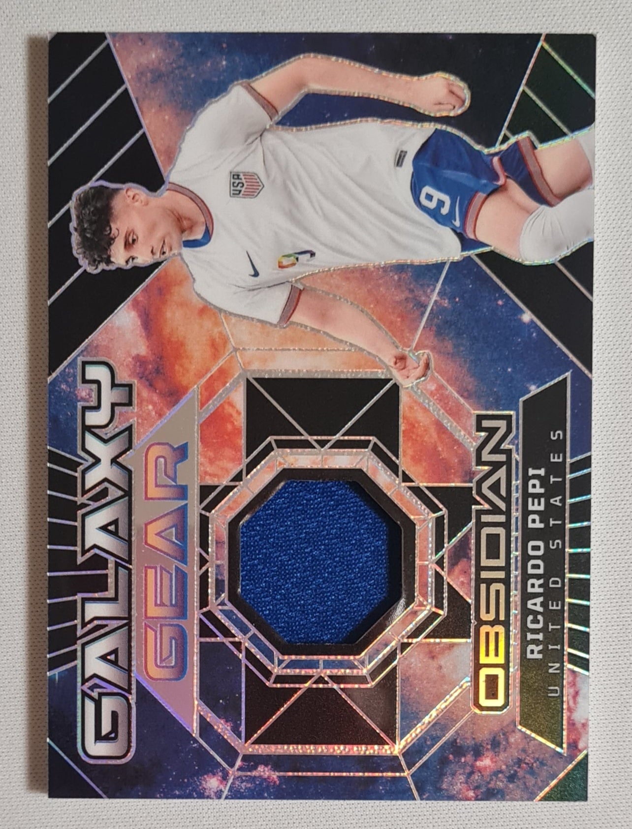 Ricardo Pepi - 2024/25 Panini Obsidian Soccer National Team USA Galaxy Gear #GG-RP /Patch /199