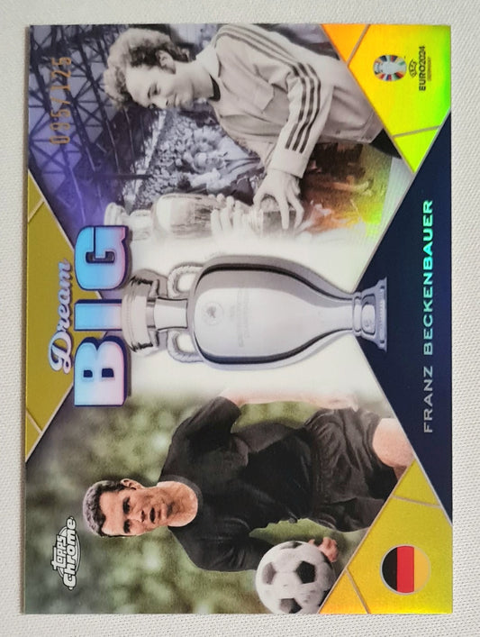 Franz Beckenbauer - 2024 Topps BIG Dreams National Team Germany Euro 2024 #DB-4 Yellow Refractor /125