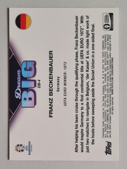 Franz Beckenbauer - 2024 Topps BIG Dreams National Team Germany Euro 2024 #DB-4 Yellow Refractor /125