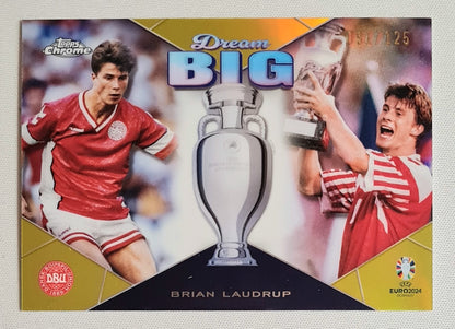 Brian Laudrup - 2024 Topps BIG Dreams National Team Denmark Euro 2024 #DB-2 Yellow Refractor /125