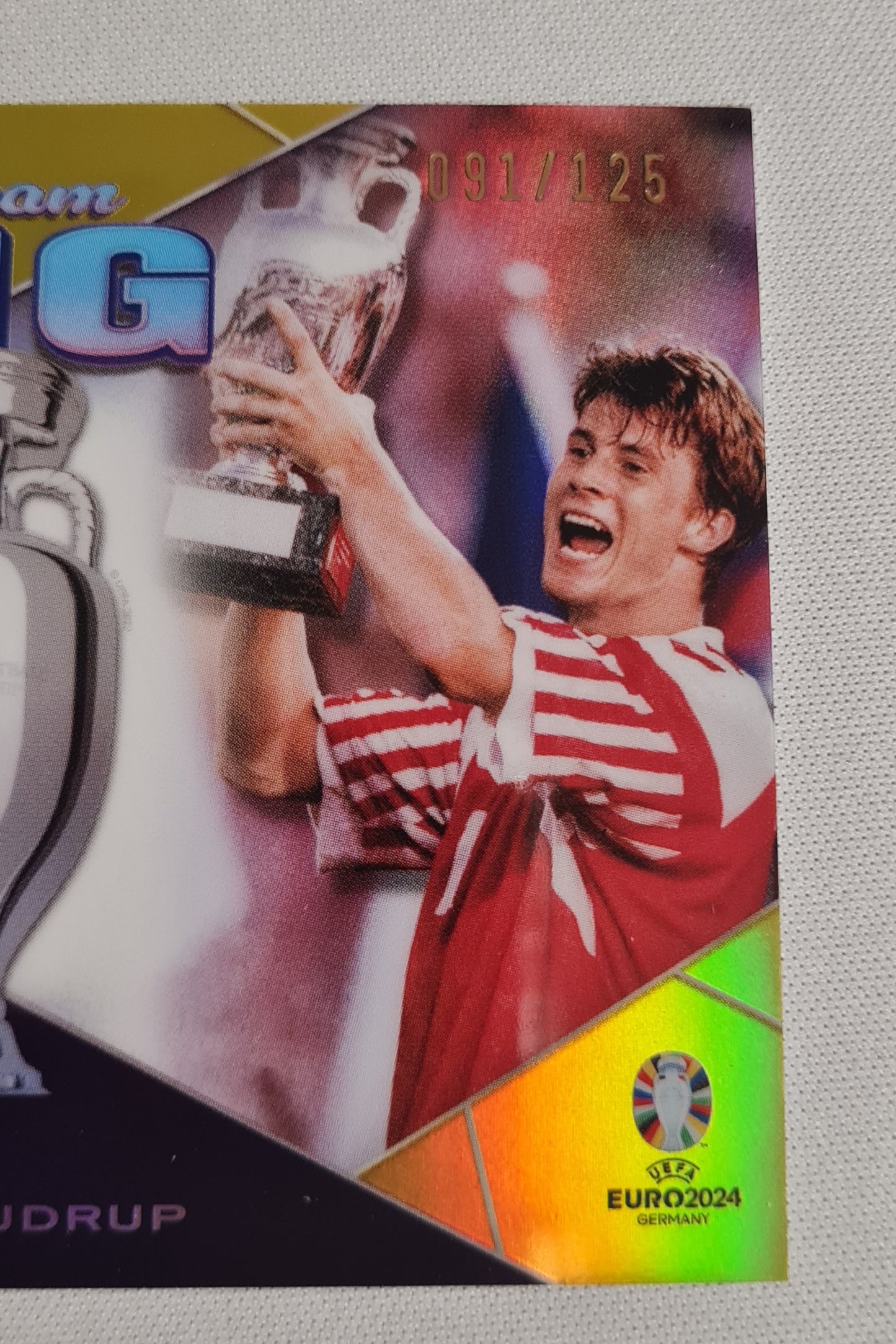 Brian Laudrup - 2024 Topps BIG Dreams National Team Denmark Euro 2024 #DB-2 Yellow Refractor /125