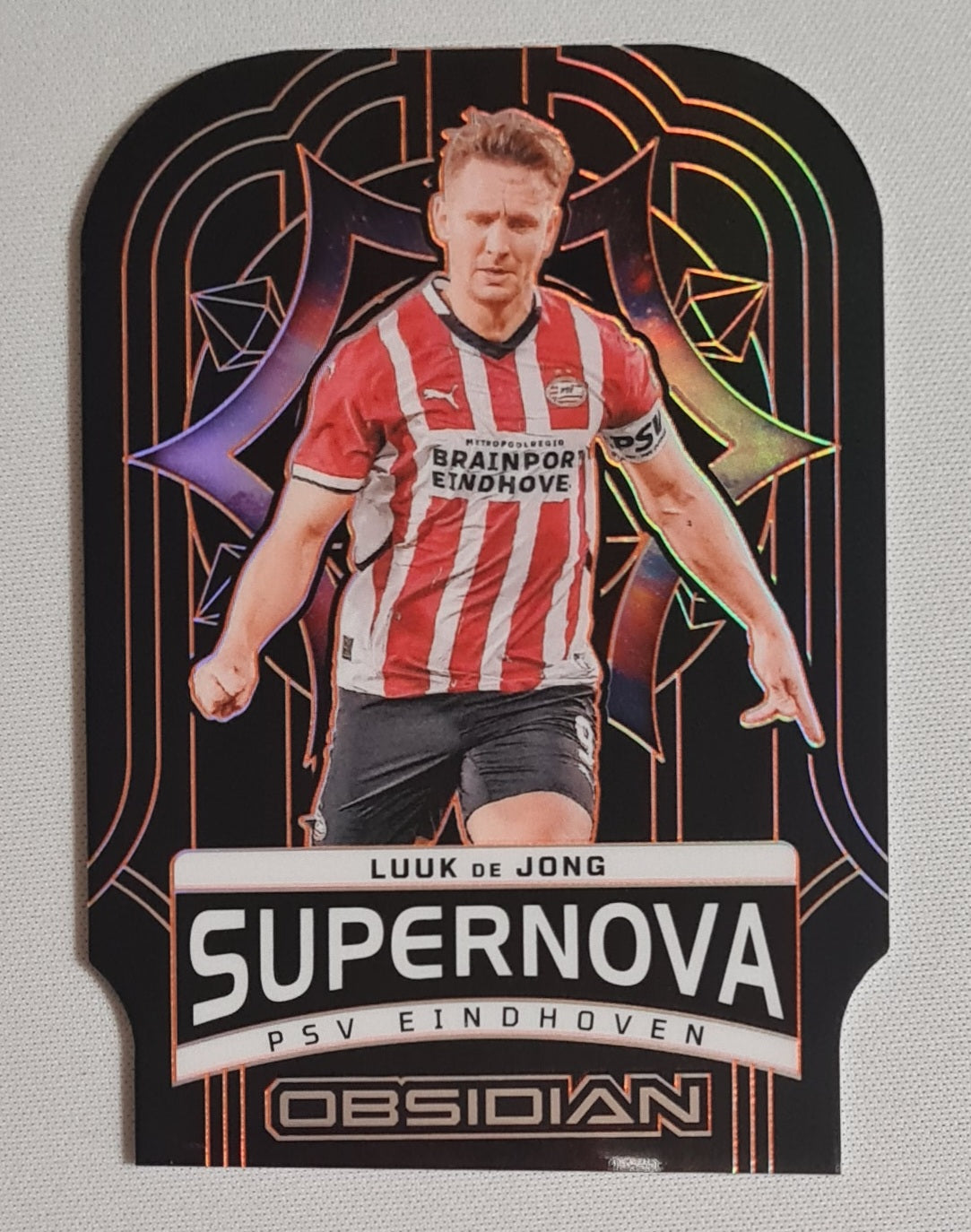 Luuk de Jong - 2024/25 Panini Obsidian Soccer PSV Eindhoven Supernova #9 Die Cut /75