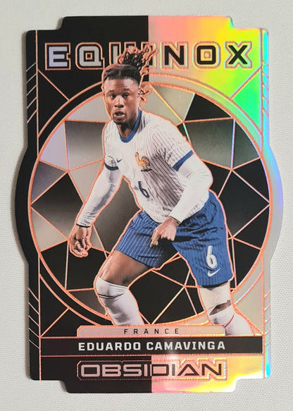 Eduardo Camavinga - 2024/25 Panini Obsidian Soccer National Team France Equinox #18 Die Cut  /75